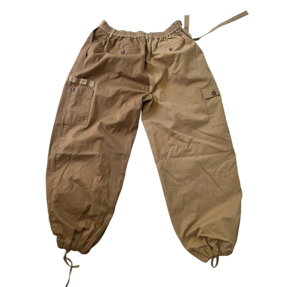 Sundae School Khaki Two-Tone Hanbok Wrap Cargo Pants NWOT Unisex XL